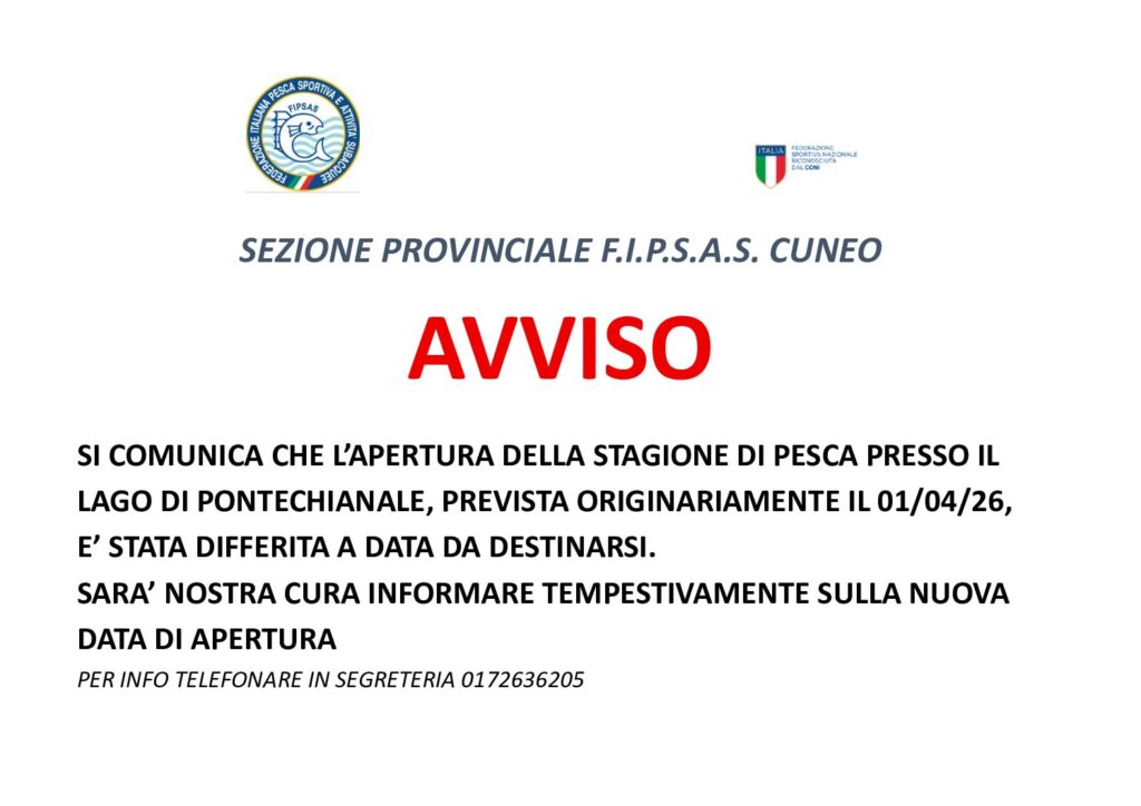 AVVISO IMPORTANTE