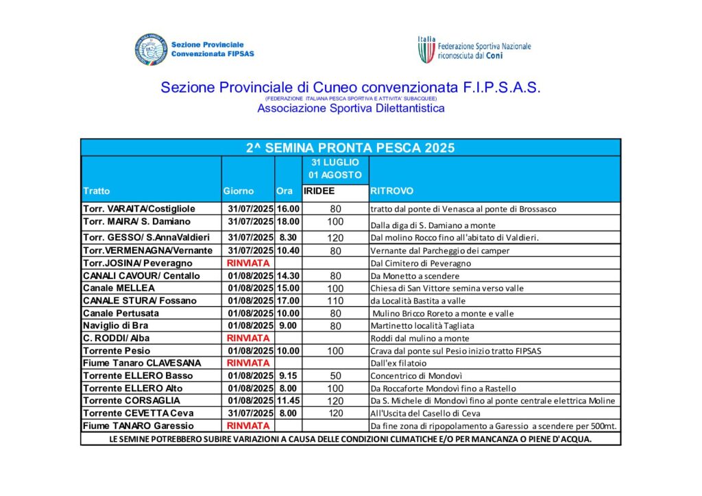 SEMINA PRONTA PESCA